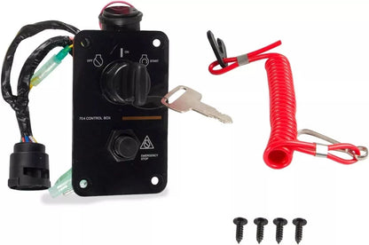 Outboard Key Switch Assembly Panel for Yamaha 704 Series
