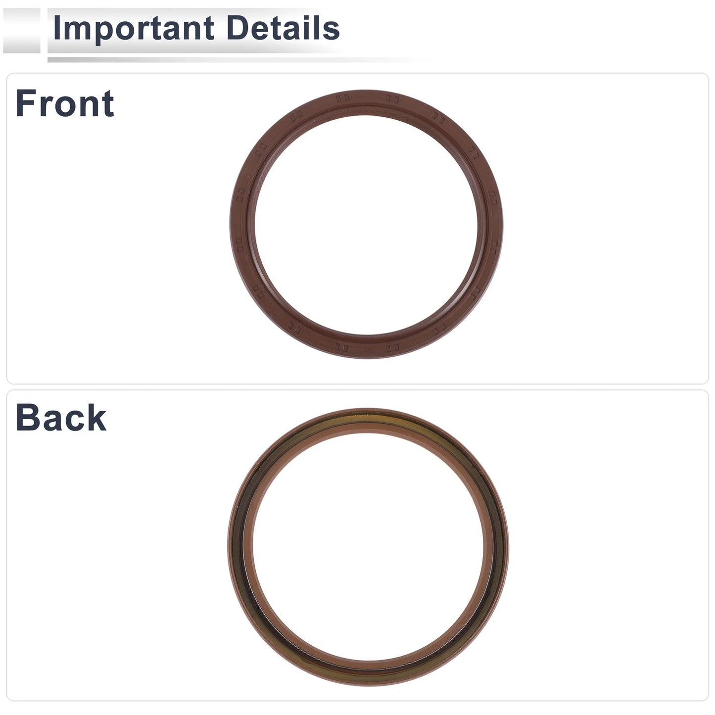 Rear Crankshaft Oil Seal NBR Rubber for Chevrolet Malibu (1996-2003)
