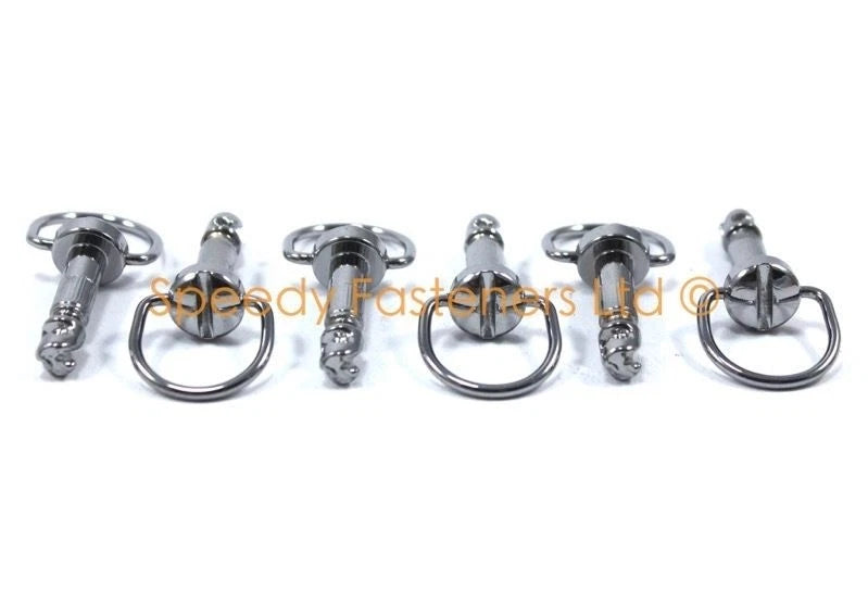 6x dzus Attache Anneau D Poignée Moto Tête de Fourche Fixation Clou for Bike