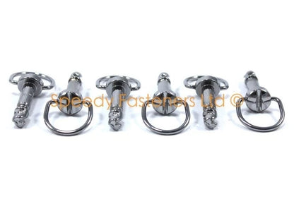 6x dzus Attache Anneau D Poignée Moto Tête de Fourche Fixation Clou for Bike
