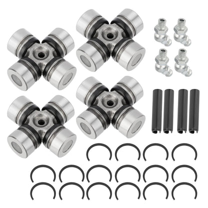 Front & Rear Prop Shaft U-Joint 4SET for Polaris Ranger 500 700 800 Diesel-900