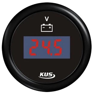 LED Digital Volt Meter Gauge 12-24V Large Readout 52mm