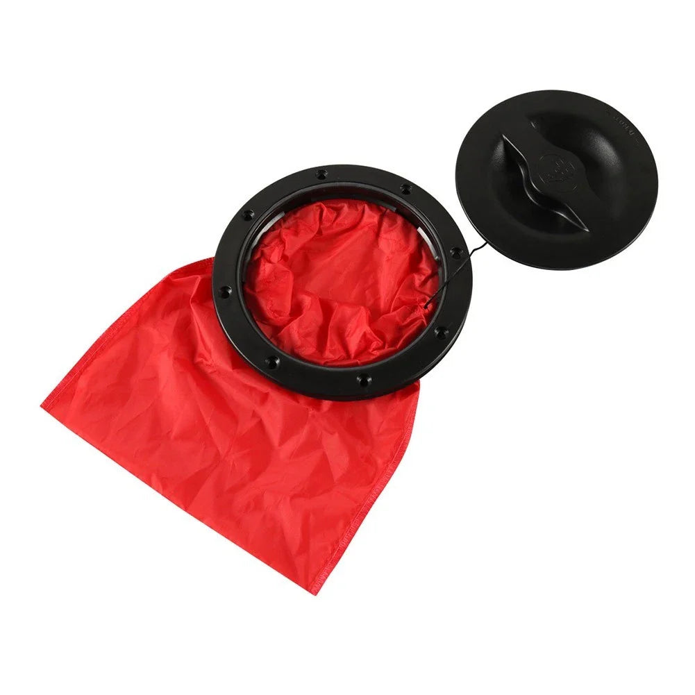 Fishing Deck Hatch Kit 6" Black with Storage Bag for Surfboard Boats