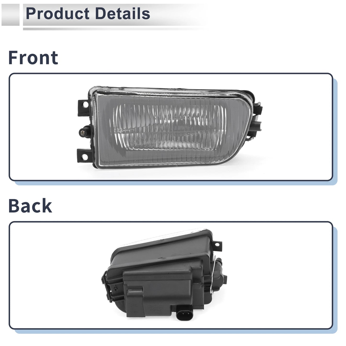 Left Front Bumper Side Marker Light Cover for BMW E39 Z3 (1997-2003)