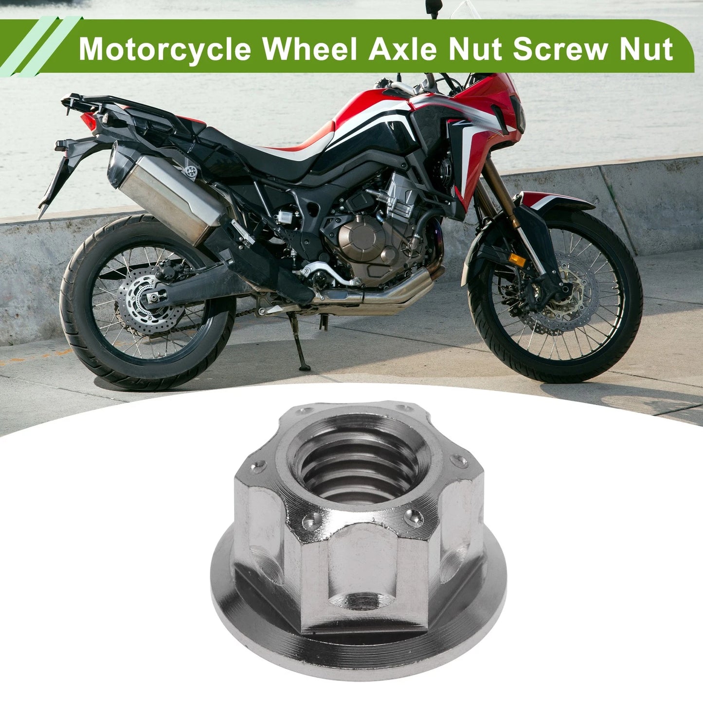Wheel Axle Nut M8x1.25 for Cars/Motorcycles/Bicycles 4 x Pcs