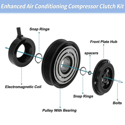 Air Conditioner AC Compressor Clutch Kit for Chrysler Pacifica Voyager
