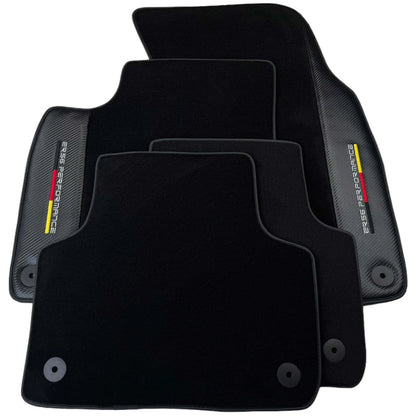 Black Floor Mats for Audi A3 5-Door Sportback (2013-2020) with Carbon