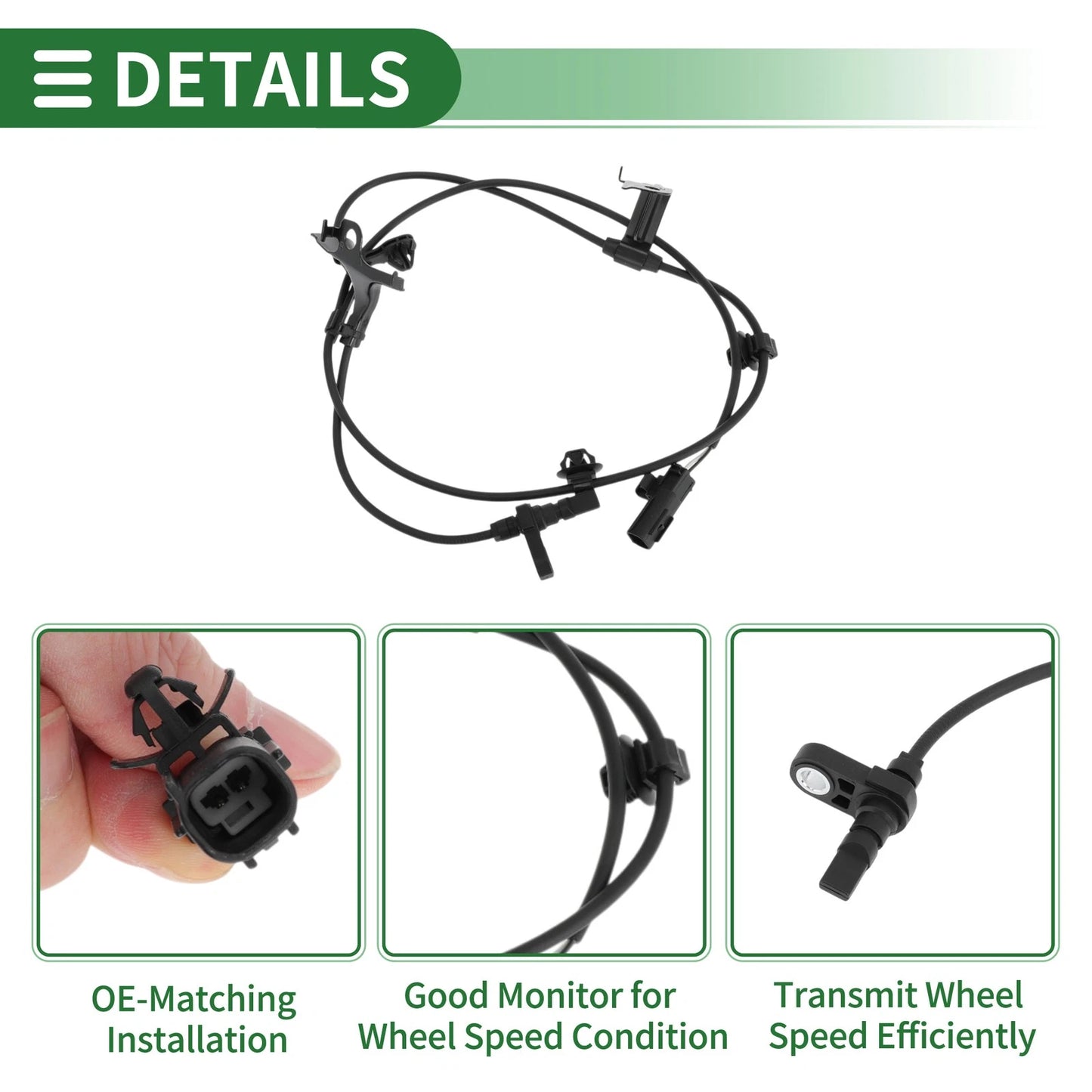 ABS Wheel Speed Sensor for Toyota Yaris (2008-2012) - 1 Pcs