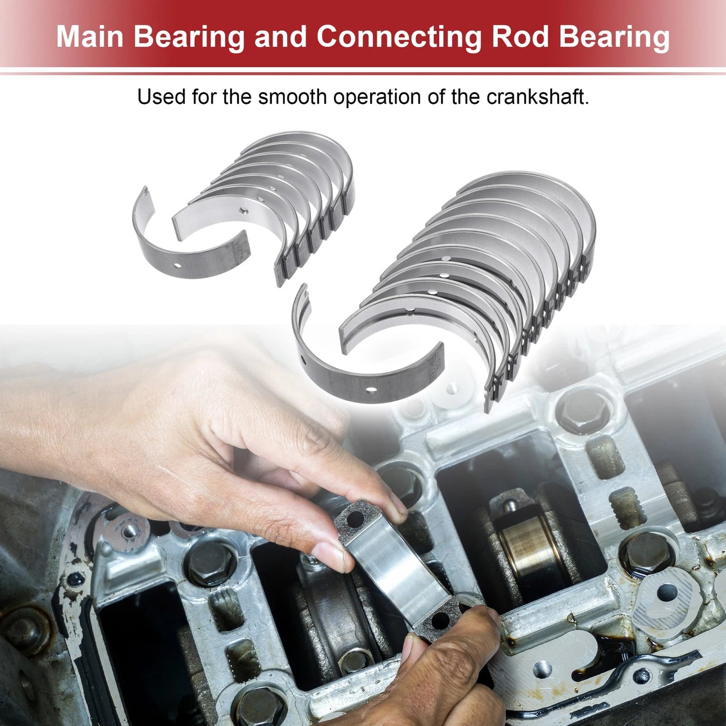 Main Bearing and Connecting Rod Bearing Kit for Toyota Camry (2001–2008)