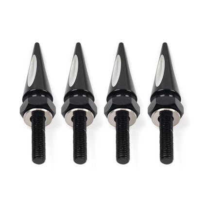 Windshield Spike Bolts 4 x Aluminum Black & White for Harley Road Glide (2015+)