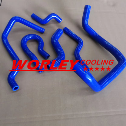 Silicone Radiator & Heater Hose Kit 6 x Blue for Honda Civic D15/16 EG/EK (92-00)