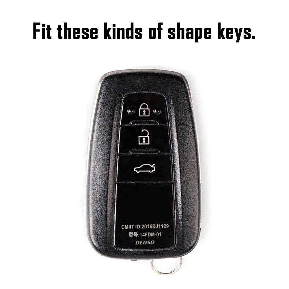 Remote Key Fob Cover for Toyota Camry Corolla C-HR Prado RAV4 Prius (2018-2023)