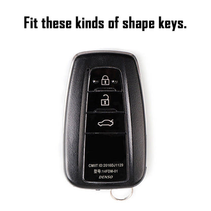 Remote Key Fob Cover for Toyota Camry Corolla C-HR Prado RAV4 Prius (2018-2023)