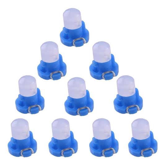 10 x T3 Neo Wedge LED Bulbs for Car Instrument Dash & Climate Lights
