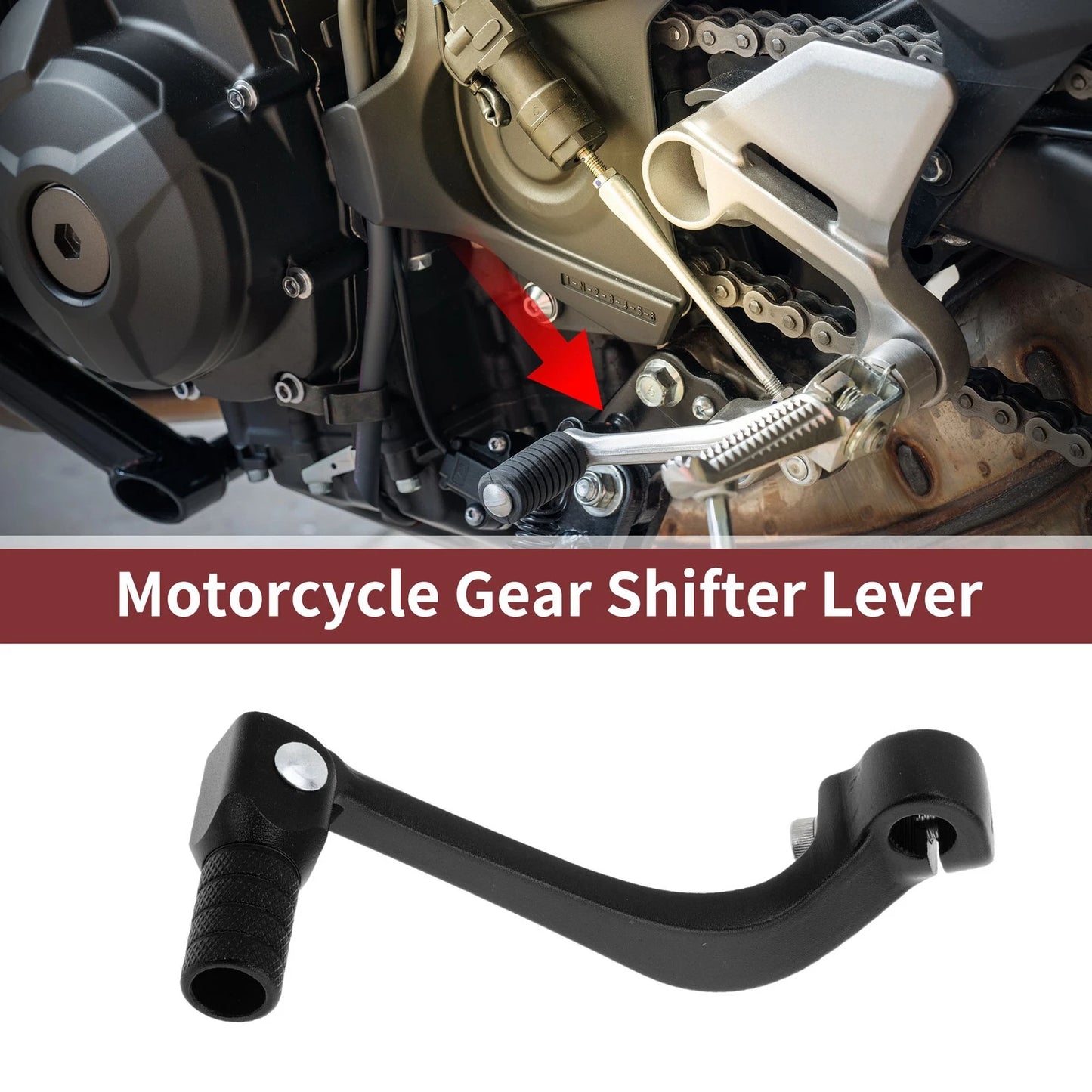 Folding Shifter Lever for Honda CRF110F 2013-2018 Black