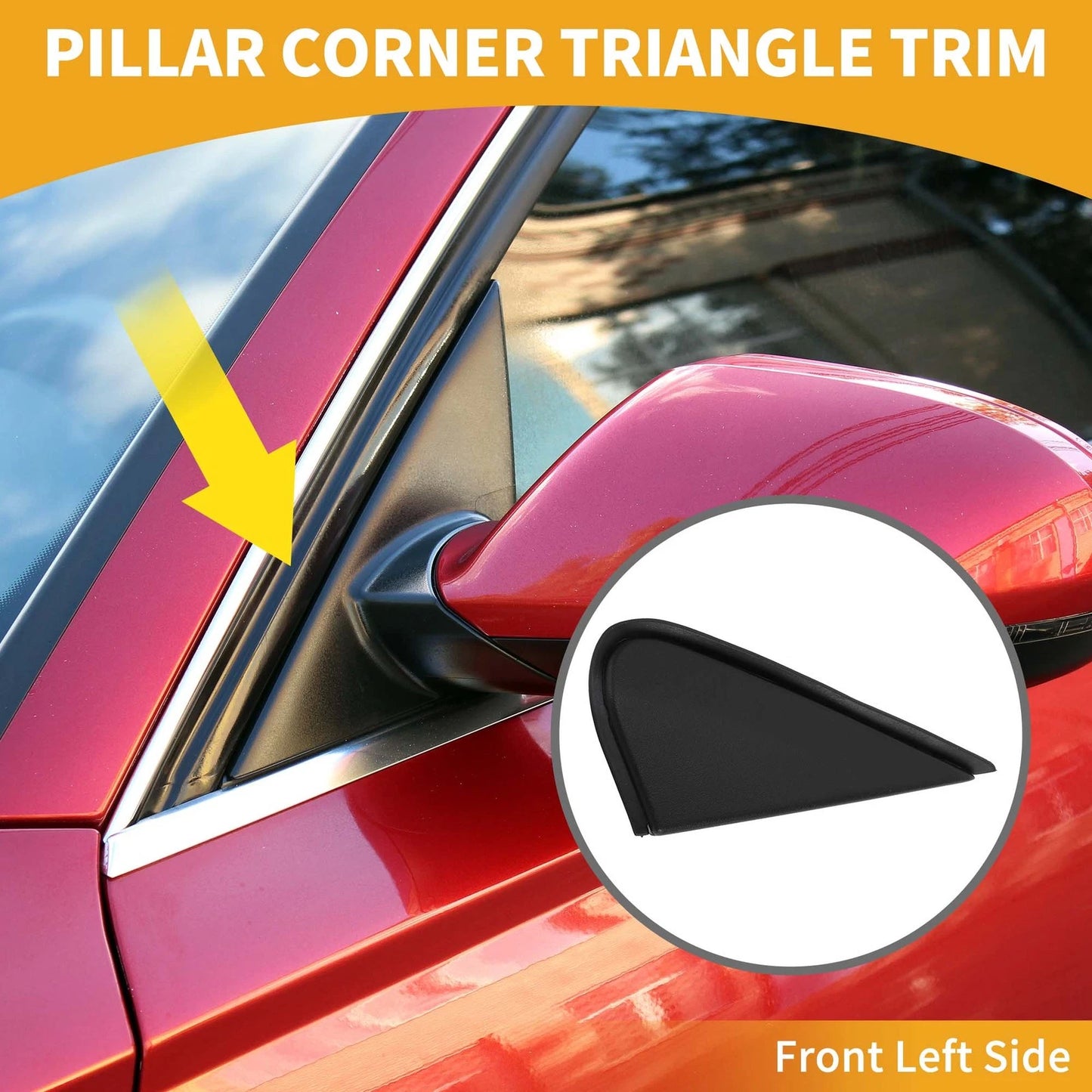 Front Left Side Pillar Triangle Trim for Toyota Land Cruiser (2008-2011)