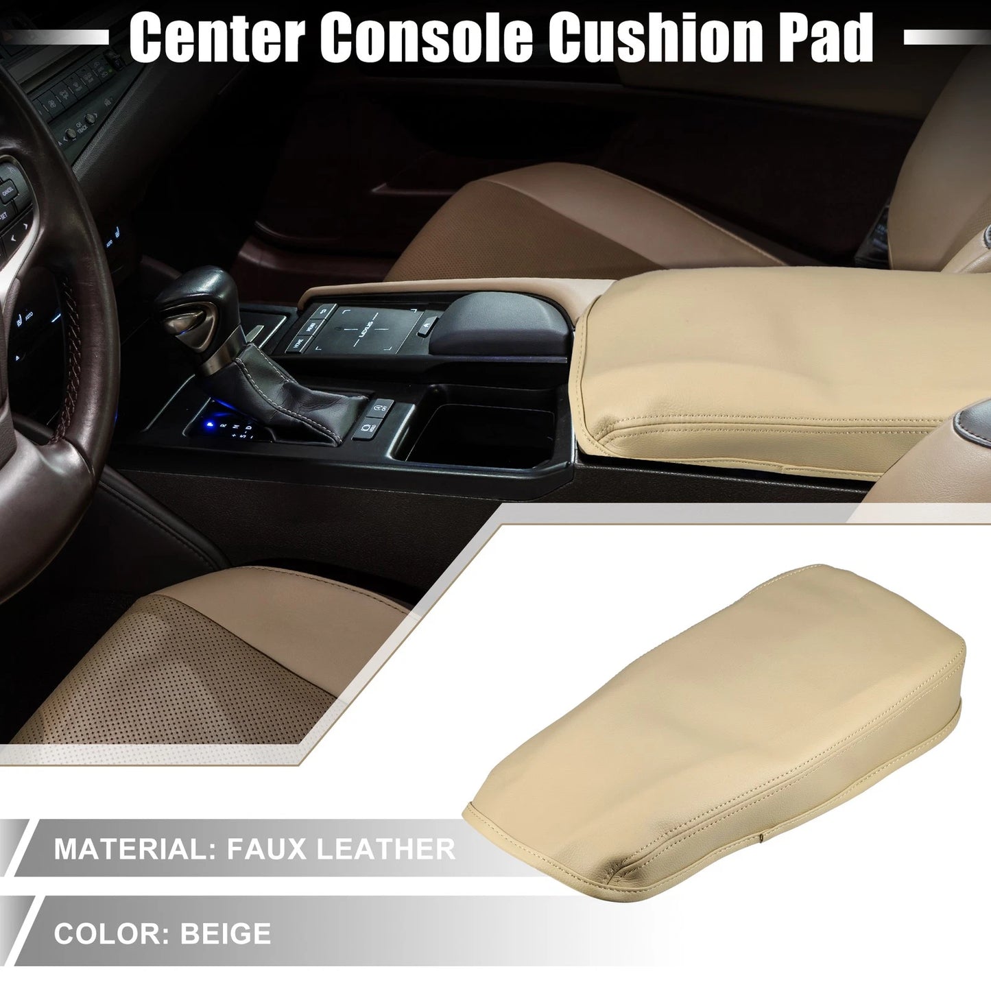 Beige Center Console Armrest Cover for Lexus ES330 ES350 (2005-2009)