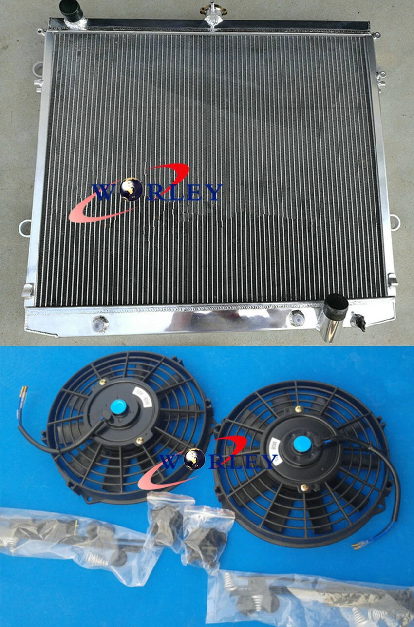 Aluminum Radiator & Fans for Land Cruiser 200 Series 4.7L V8 (2007-on)