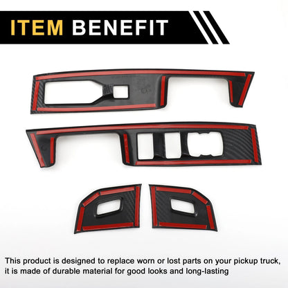 Front Door Window Switch Panel Cover Trim for Ford F-150 (2021-2024)