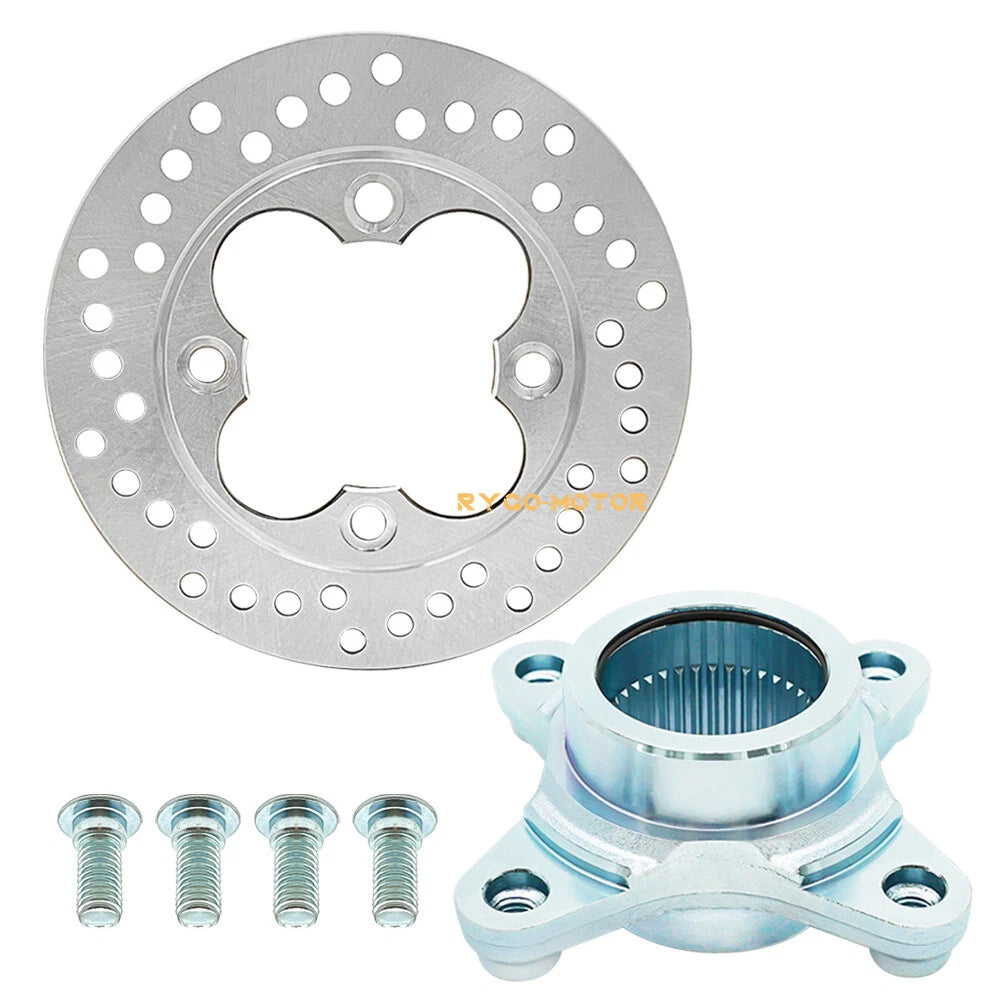 Rear Brake Disc Rotor w/ Hub Flange 2x4 for Honda FourTrax 250 TRX250R (1986–1989)