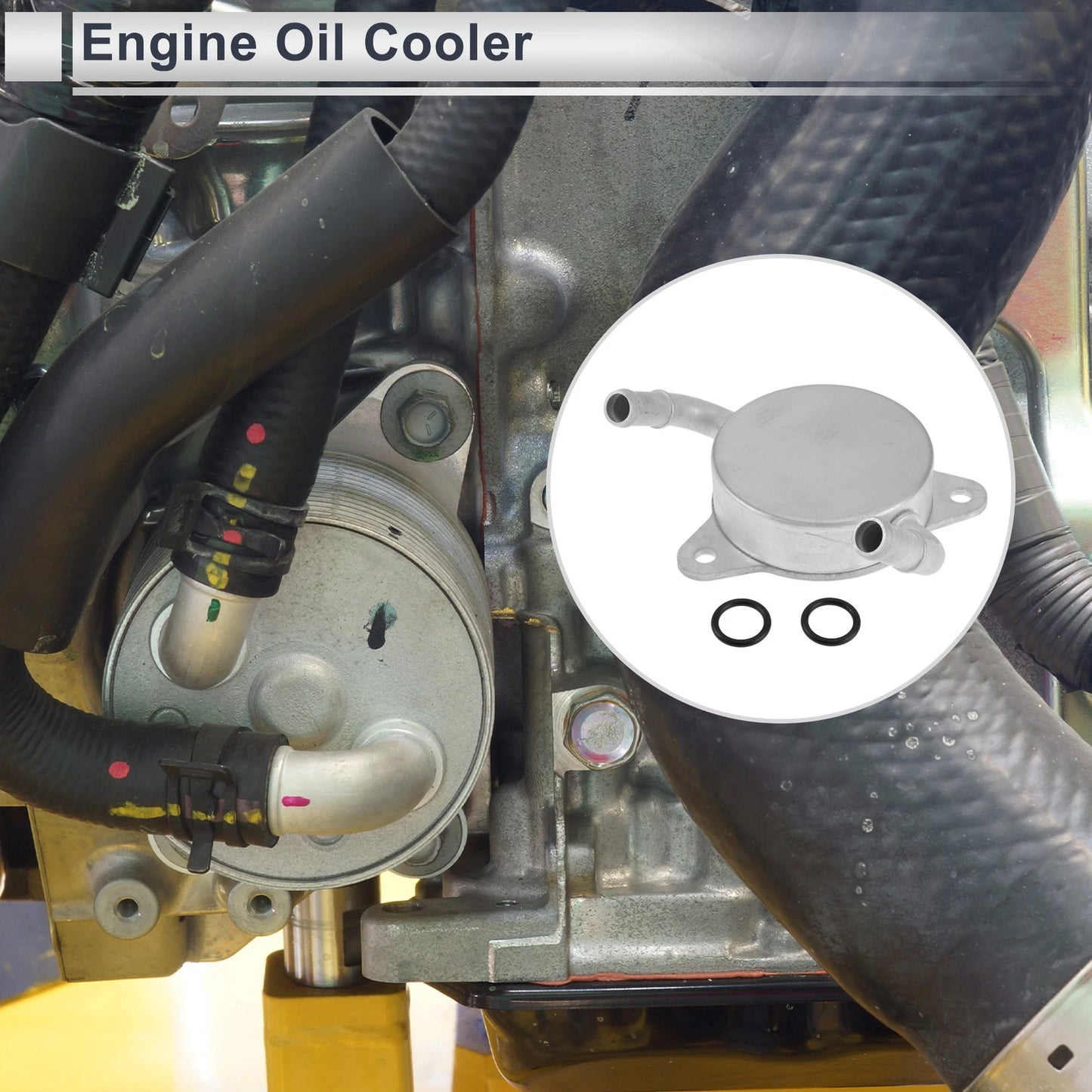 Engine Oil Cooler Set with O-ring Seals for Toyota (No.3349352010)