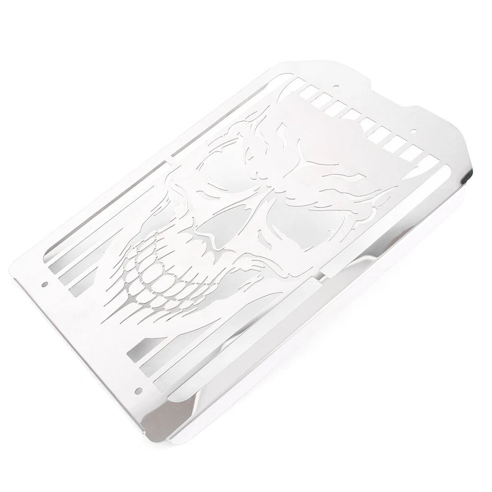 Skull Polished Radiator Grille for Kawasaki Vulcan VN1500 VN1600 (1996-2008)
