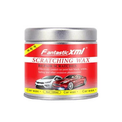 Car Scratch Remover Paint Repair Wax Kit with Micro Cloth & Sandpaper for All Colors