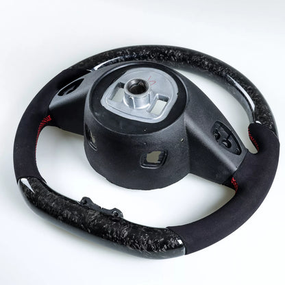 Flat Bottom Steering Wheel Suede for Mercedes Benz W205 (2015-2020)