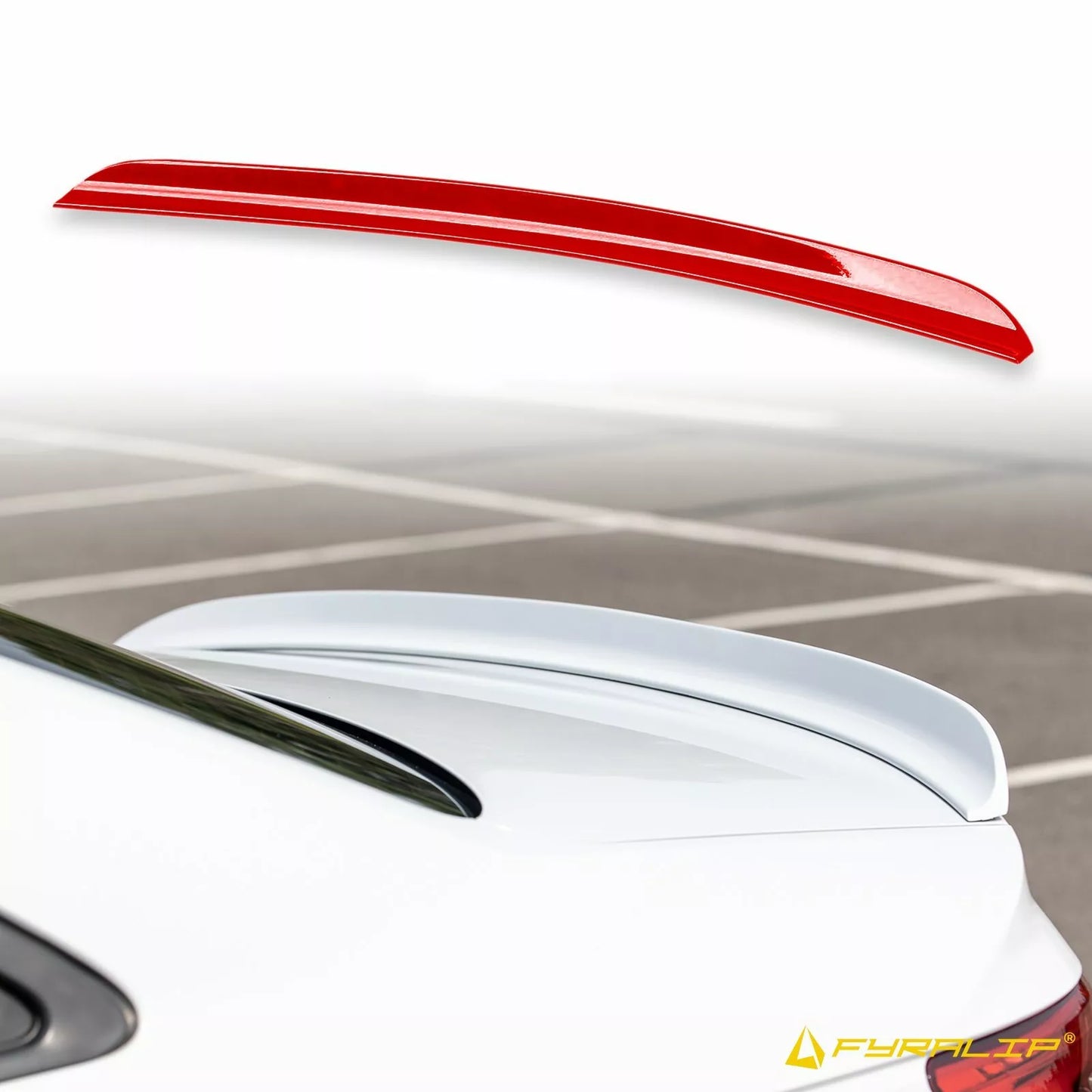 Boot Lip Spoiler for Audi A4 B5 Sedan Red (1995-2001)