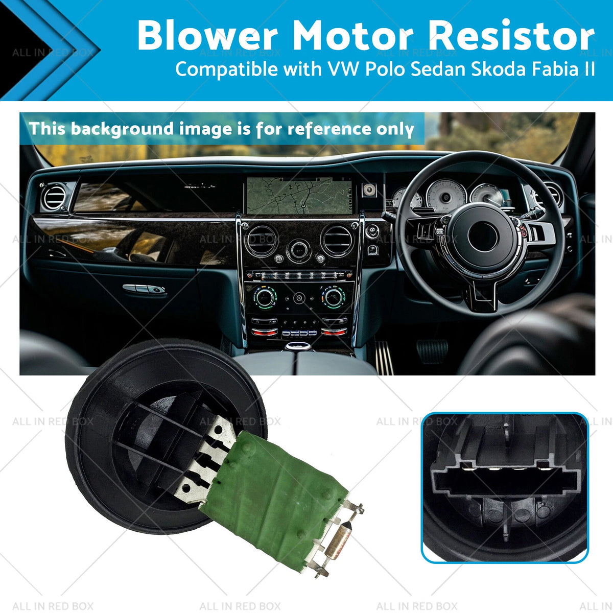 Blower Motor Resistor for VW Polo Sedan, Skoda Fabia II (2007-2014)