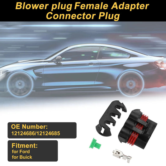 1 Set 3-Pin Connector Plug for Ford Buick