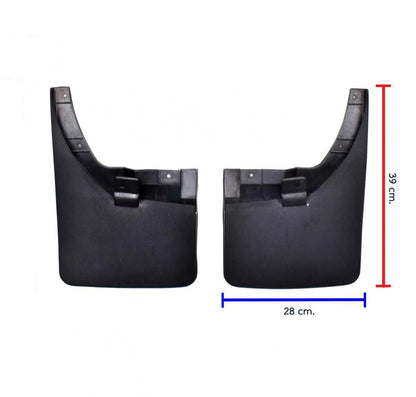 Splash Guard Mud Flap Rubber Set 4 F+R Fits Nissan Navara 2WD Pickup 2014-19