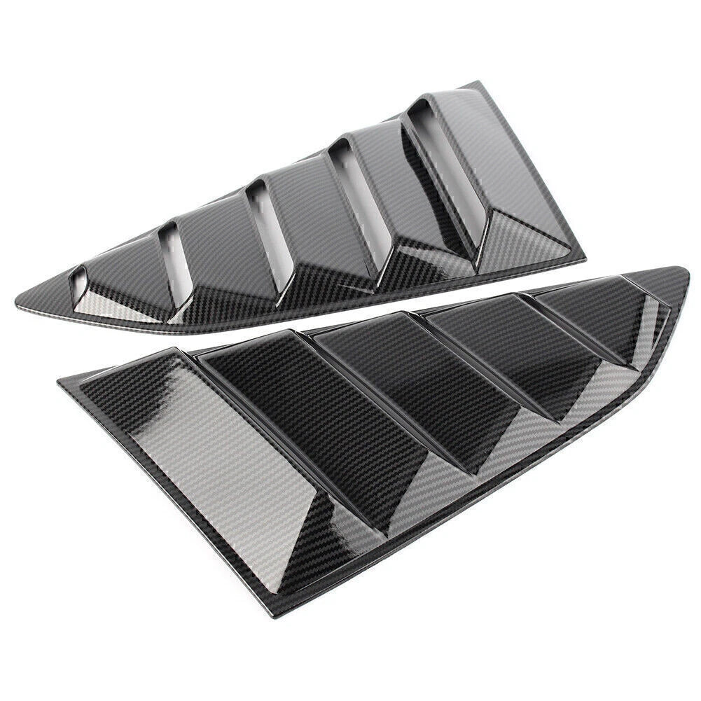 Carbon Fiber Rear Side Window Louver Covers for Chevy Camaro (2016-2018)