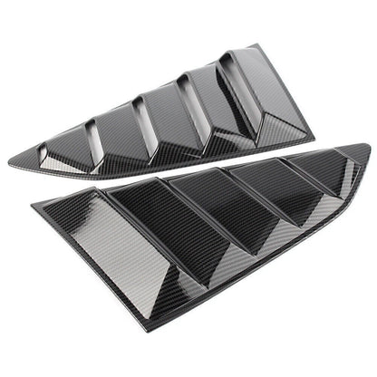 Carbon Fiber Rear Side Window Louver Covers for Chevy Camaro (2016-2018)