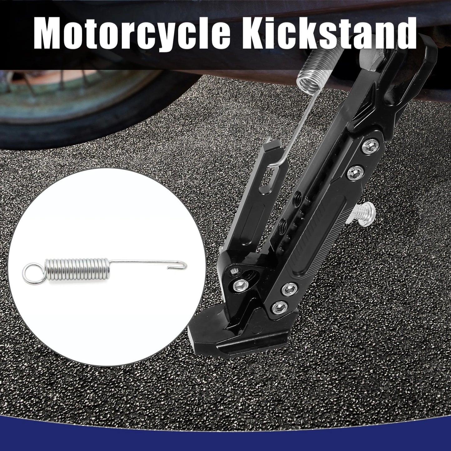 Foot Kickstand / 2 x Side Stand Spring for CG125