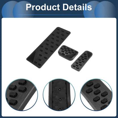 3 Pcs Automatic Foot Accelerator Pedal Covers for Jeep Grand Cherokee (2023)