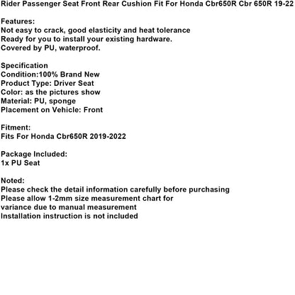 Replacement Seat for Honda CBR650R (2019-2022)