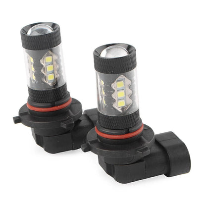 2 x White H10 9140 9145 High Power 80W LED Fog Light Bulbs for Car (2010-2023)