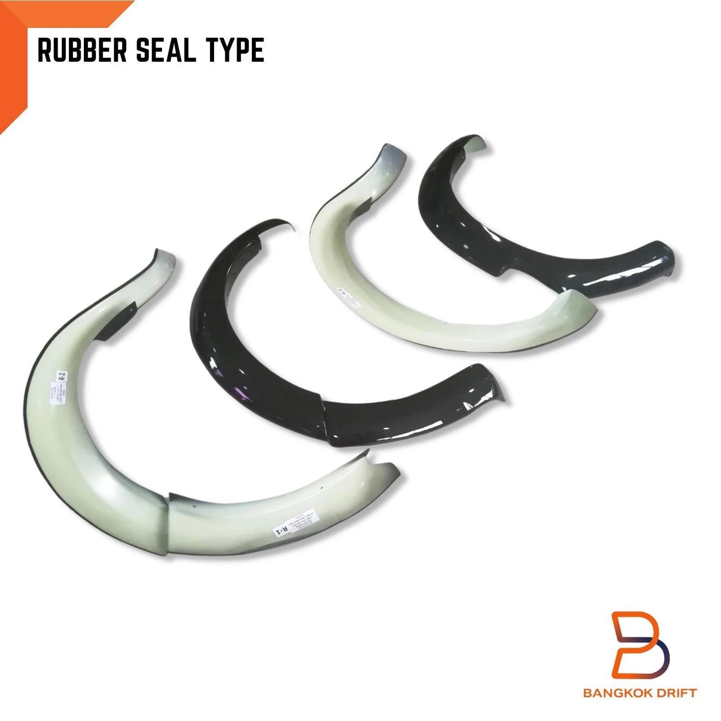 Glossy Black Fender Flares for Nissan Navara NP300 D23 Narrowbody (15-19)