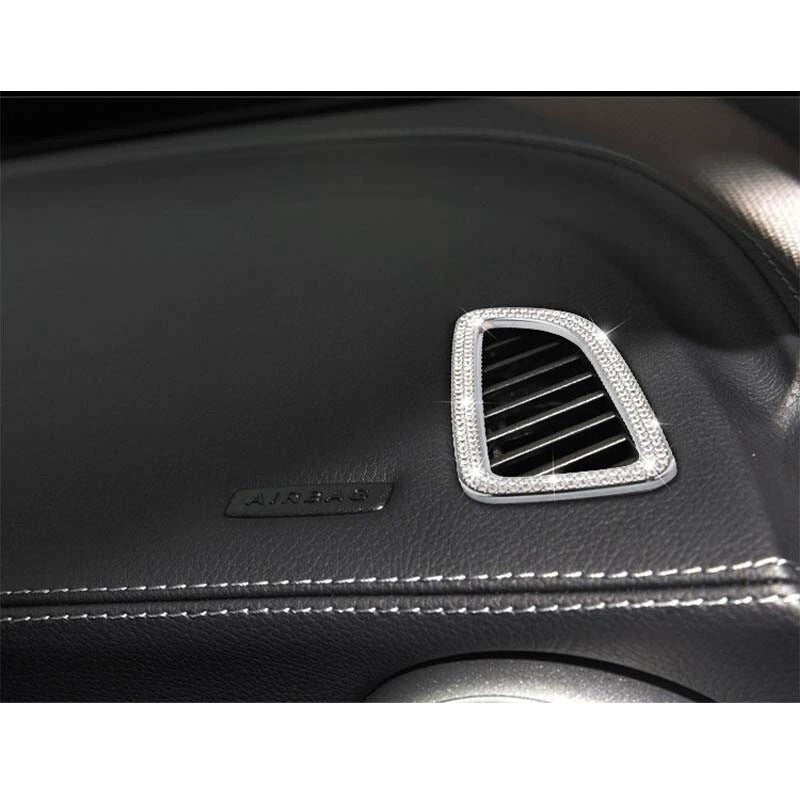 Crystal Air Condition Vent Outlet Cover Trim Border For Benz C GLC W205 2015+