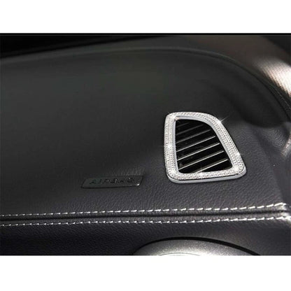 Crystal Air Condition Vent Outlet Cover Trim Border For Benz C GLC W205 2015+