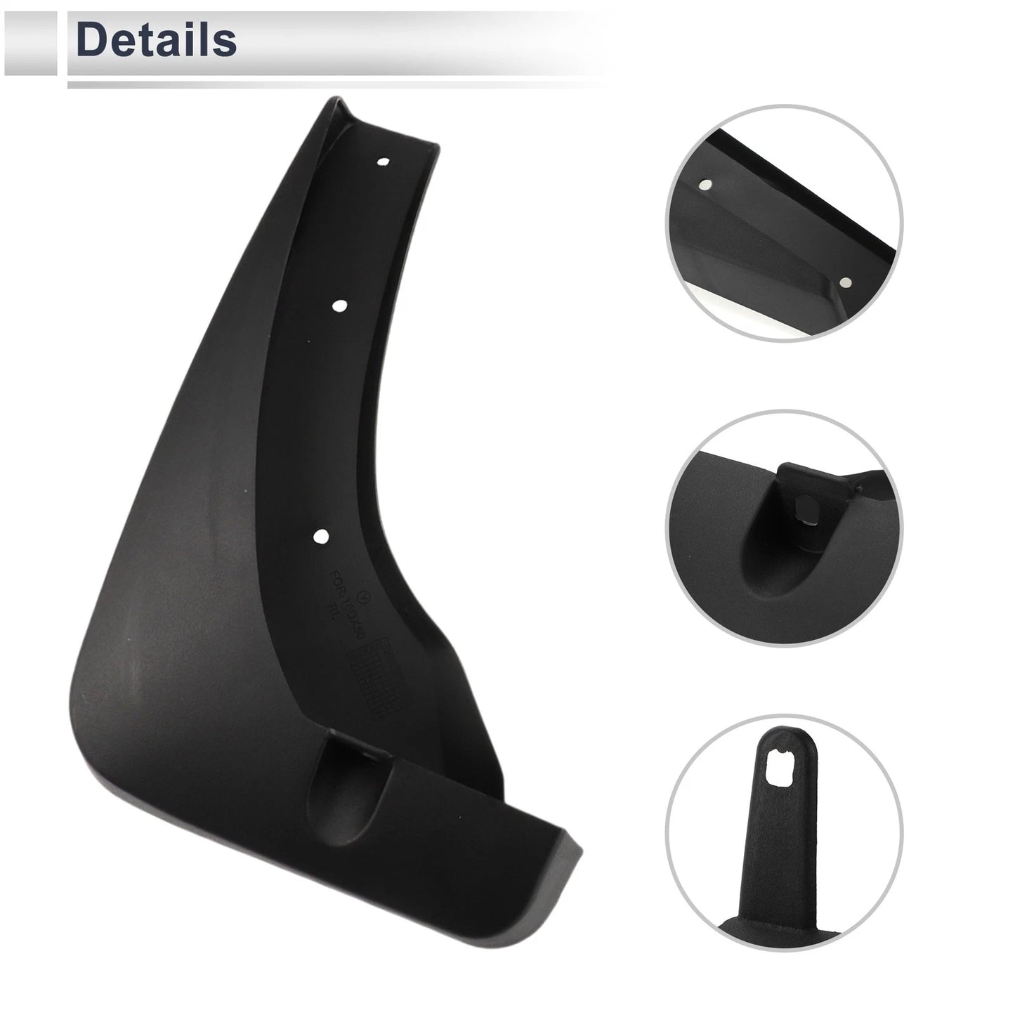 Mud Flaps Splash Guards 1x for Infiniti QX50 (2019-2023)