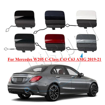 Rear Bumper Tow Hook Eye Cover Cap for Mercedes C-Class (2019–2021)