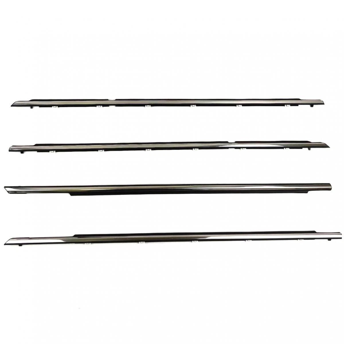 Outer Weatherstip Door Belt Set 4 Chrome Fits Toyota Camry 4D Sedan 2002-06 D09