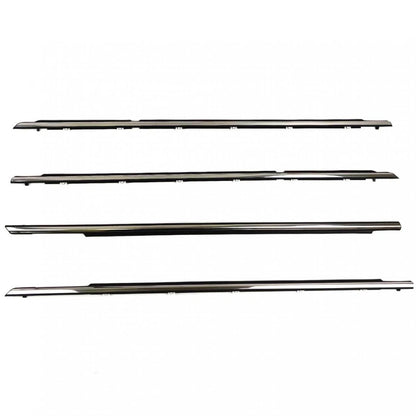 Outer Weatherstip Door Belt Set 4 Chrome Fits Toyota Camry 4D Sedan 2002-06 D09