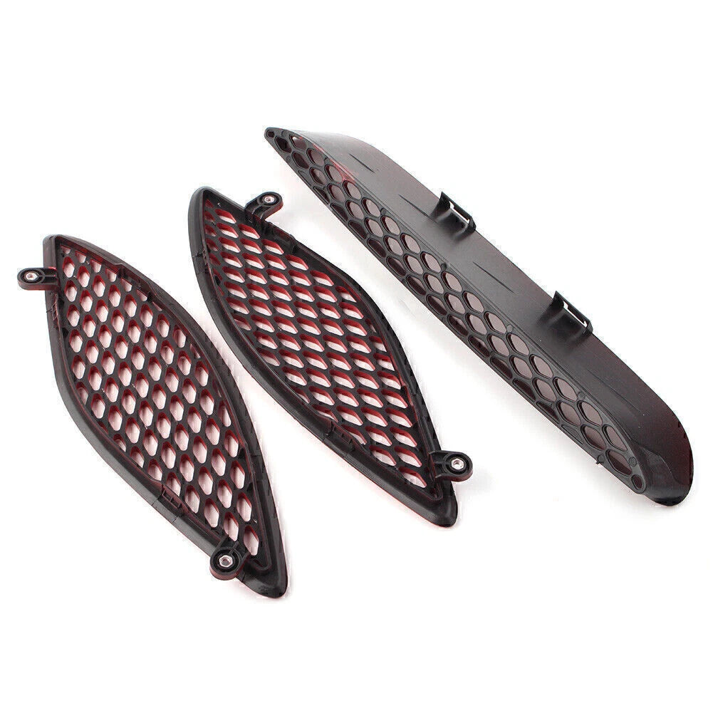Red ABS Center Hood Bezel Grille for Dodge Charger SRT Hellcat (2015-2020)