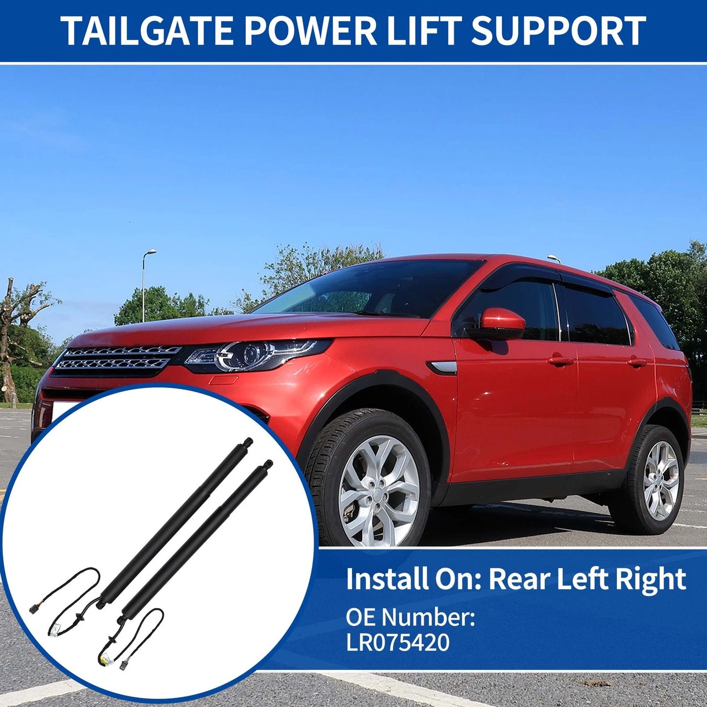 Rear Tailgate Lift Supports for Land Rover Discovery (2014-2019) - Pair