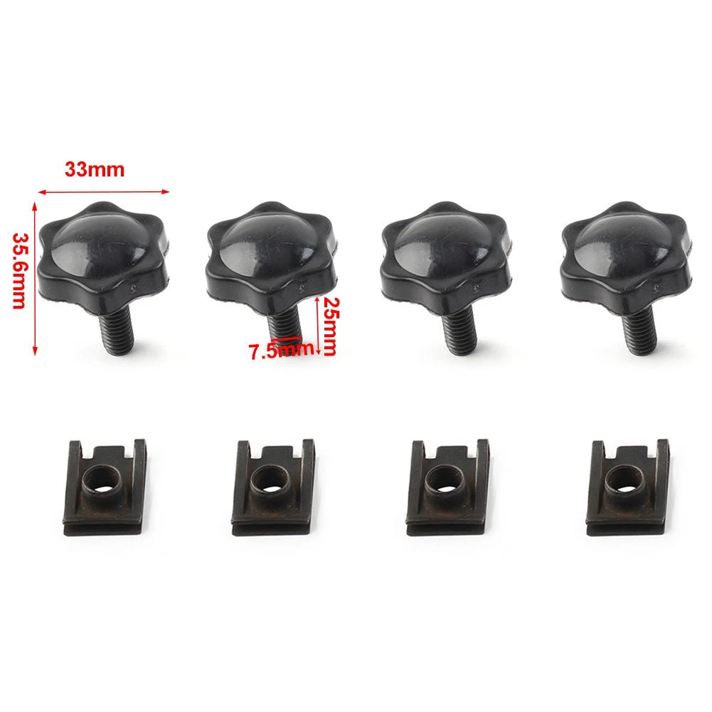 4X Saddlebag Lock Mounting Theft Deterrent Bolts for Harley FLHT FLHTCU (2000-2023)
