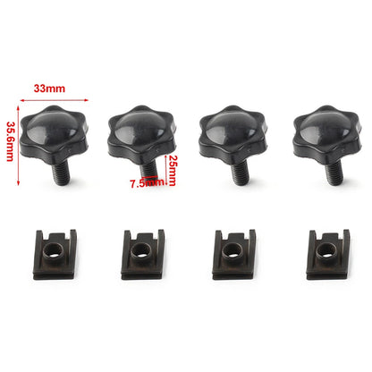 4X Saddlebag Lock Mounting Theft Deterrent Bolts for Harley FLHT FLHTCU (2000-2023)