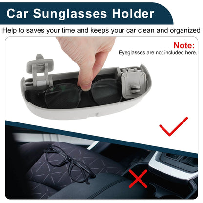 Sunglasses Case for BMW X1 Holder Storage Box Grey (2016 - 2024)
